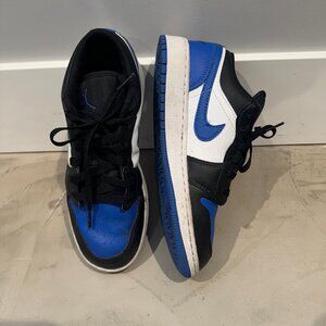 Black, Blue and White Boys Nike Jordans - Like New